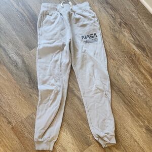 H&M Gray NASA Jogger Sweatpants Size 18